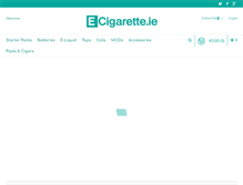 Tablet Screenshot of e-cigarette.ie